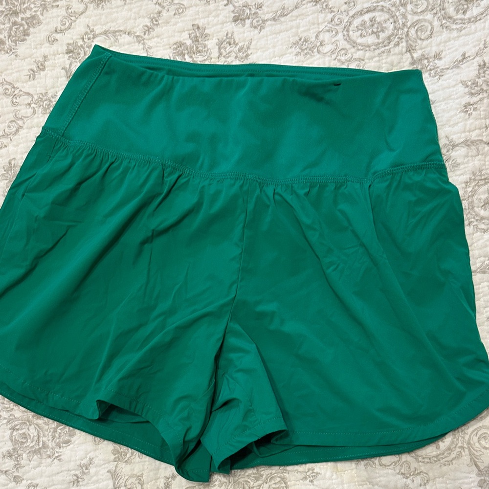 SPIDER Emerald Green Women's Athletic Shorts